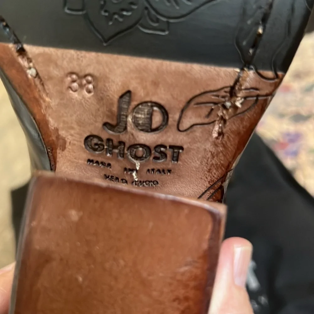 Jo Ghost emblazoned short boot in bronze 38 - Picture 6 of 15